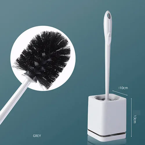 No-Drill Wall-Mounted Long Handle Toilet Brush, HG0126