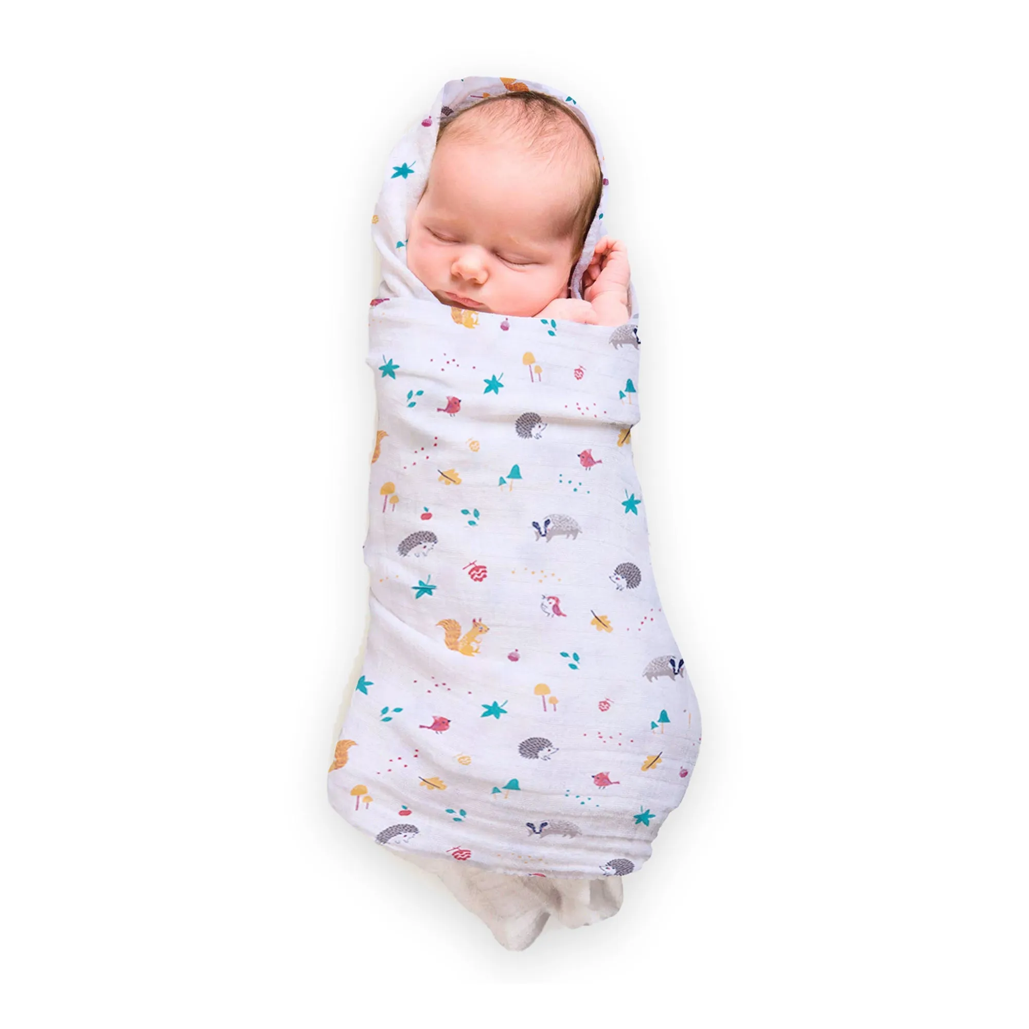 Nuluv Yellow Squirrel Swaddle Wrap 0-6 months (Pack of 2)