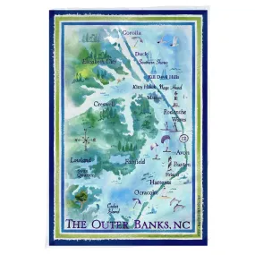 OBX Map T Towels