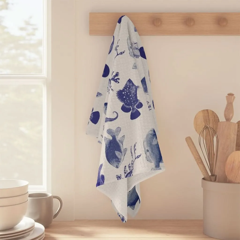 Ocean Stamps Soft Kitchen Towel