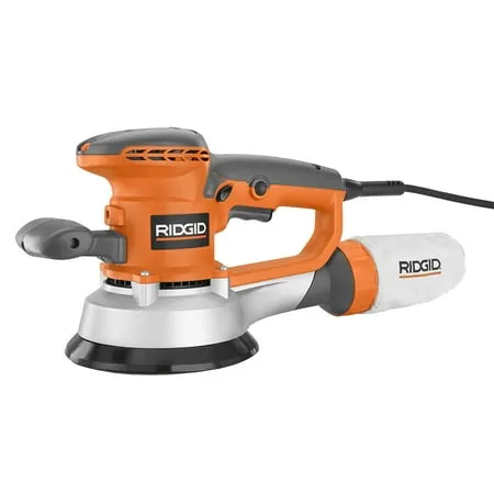 Open Box -  RIDGID 6 in. Variable-Speed Dual Random Orbital Sander with AIRGUARD Technology