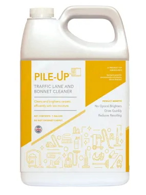 PileUp TLC: Traffic Lane & Bonnet Cleaner 8oz/Gal SUPER Concentrate, 1 Gallon