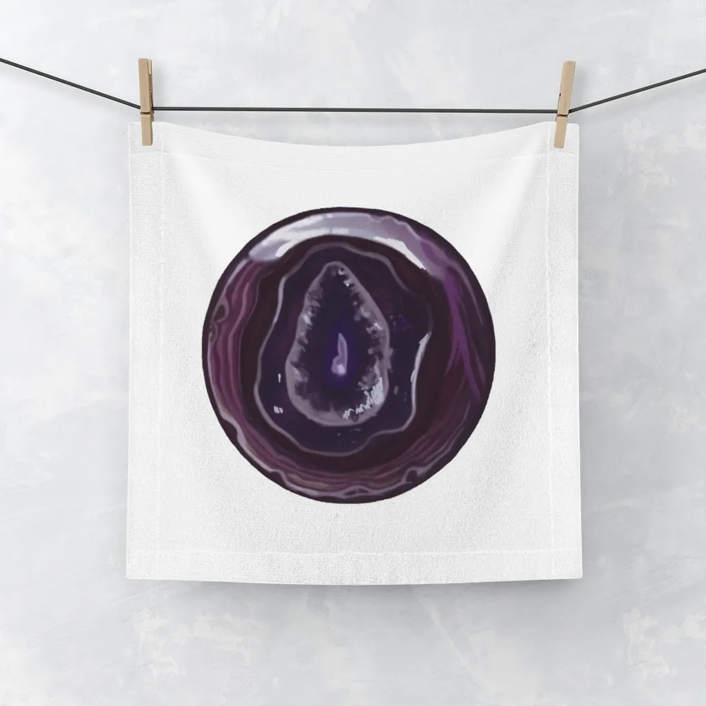 Purple Rock Face Towel