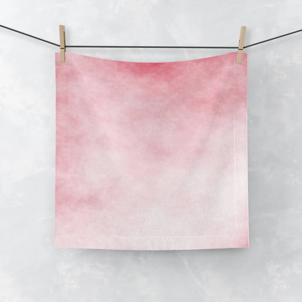 Red Clouds Face Towel