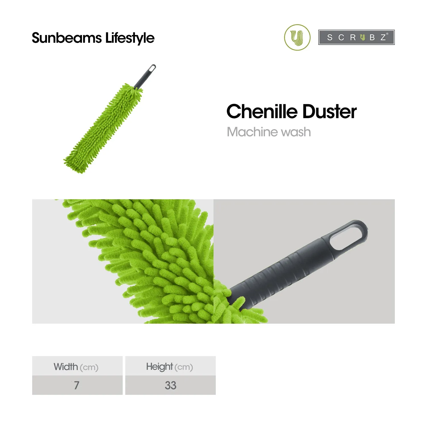 SCRUBZ Premium Chenille Duster Cleaning Tools