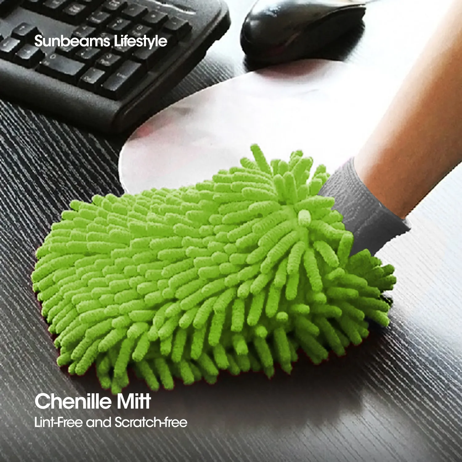 SCRUBZ Premium Chenille Wash Mitt Cleaning Tools