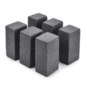 Set Of 6 Brick Stone Grill Cleaner - 8 Inches Blackstone Cleaning Rock Stone