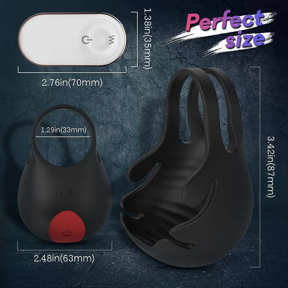 Sila Cock Ring & Vibrating Ball Sack Massager - From Quick Finishes To Lasting Longer!