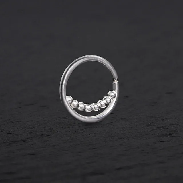 Silver Septum Ring | Delicate Beauty