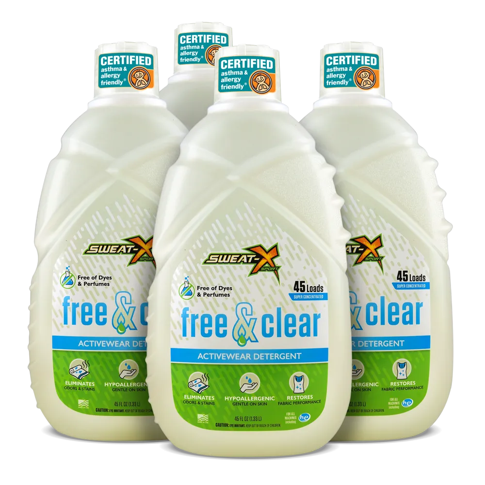 Sweat X Sport Free and Clear Laundry Detergent - 4 Pack