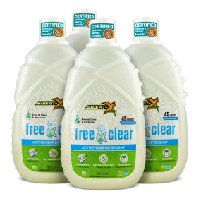 Sweat X Sport Free and Clear Laundry Detergent - 4 Pack