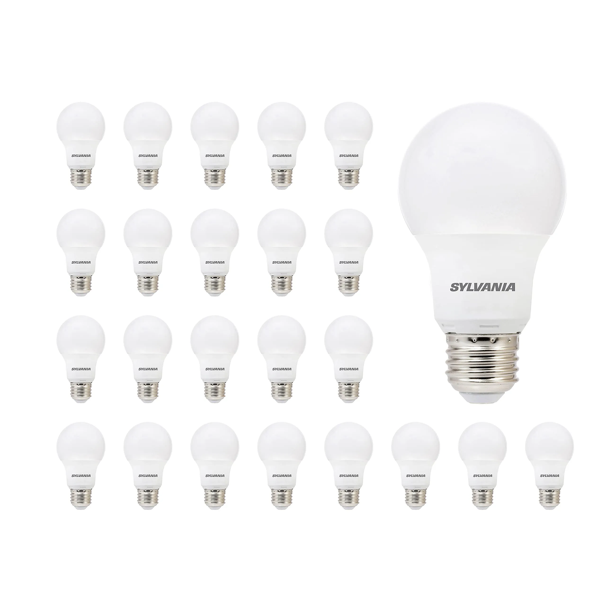 SYLVANIA LED A19 Light Bulb, 60W Equivalent, Efficient 8.5W, 10 Year, 2700K, 800 Lumens