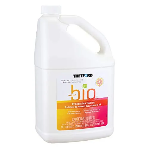 Thetford 96614 AquaBio RV Holding Tank Treatment Citrus Twist Scent, Formaldehyde Free 1 Gallon Liquid