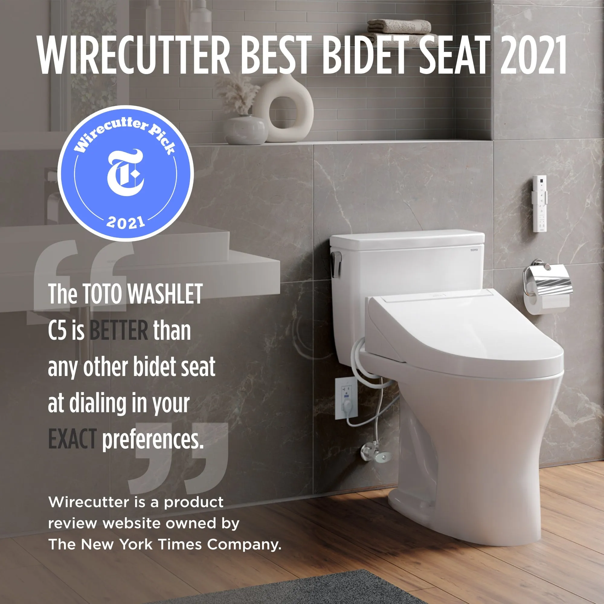 TOTO SW3084#12 Washlet C5 Bidet Toilet Seat with Premist and eWater  Wand Cleaning, Elongated, Sedona Beige