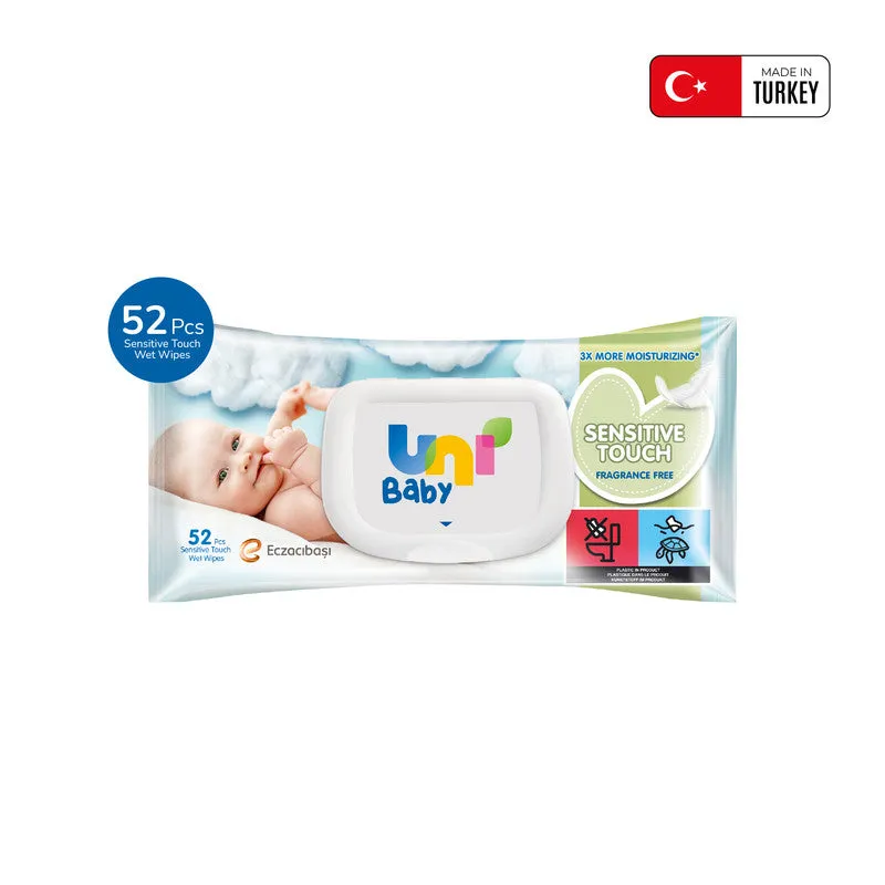 Uni Baby Sensitive Touch Wipes - Fragrance Free 52 pcs