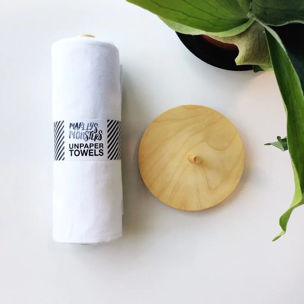 Unpaper Towels   Holder: 24 pack, Sustainable Eco-friendly Made from 100% Cotton Flannel