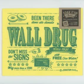 Wall Drug Donuts Swedish Dish Cloth Yellow