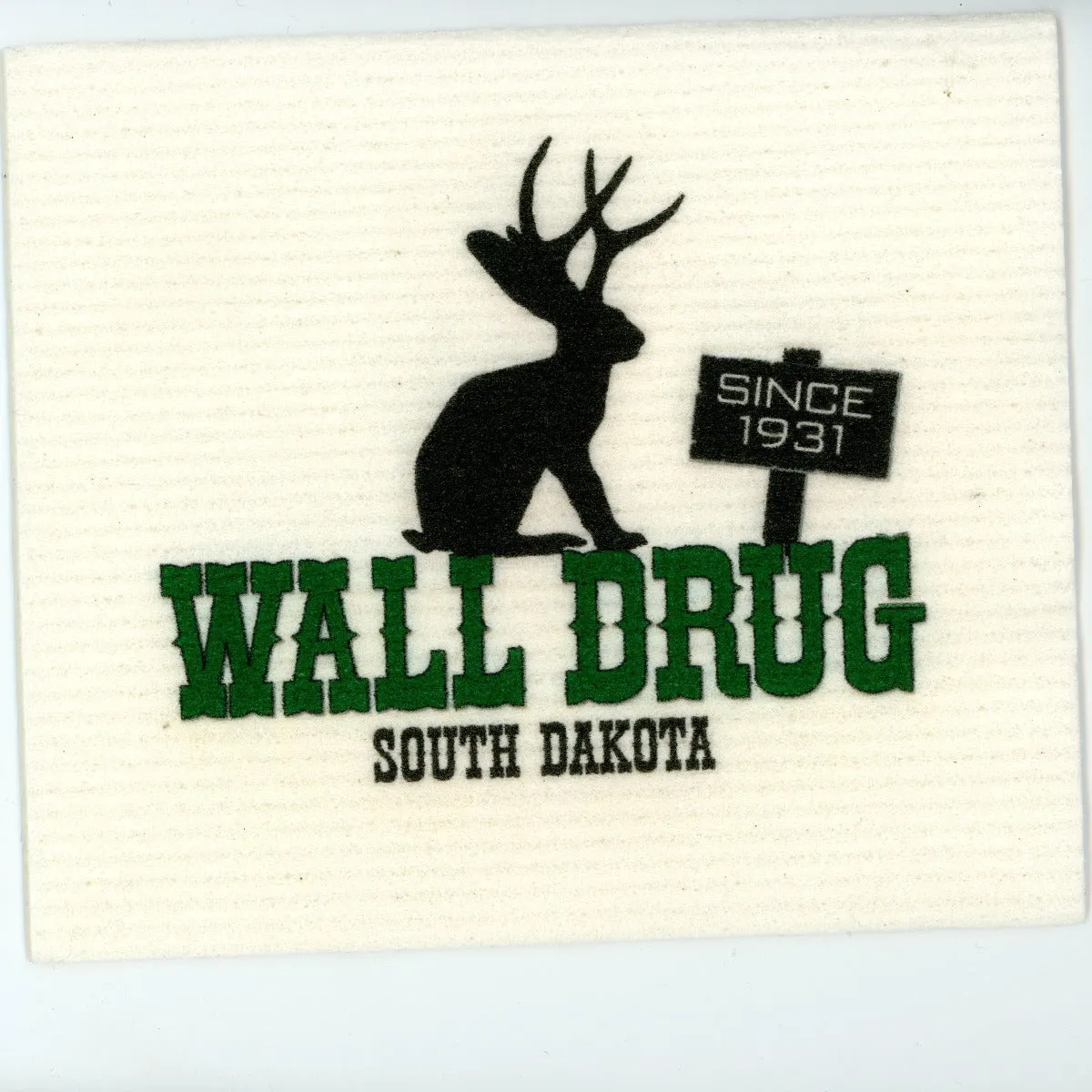 Wall Drug Jackalope Swedish Dish Cloth