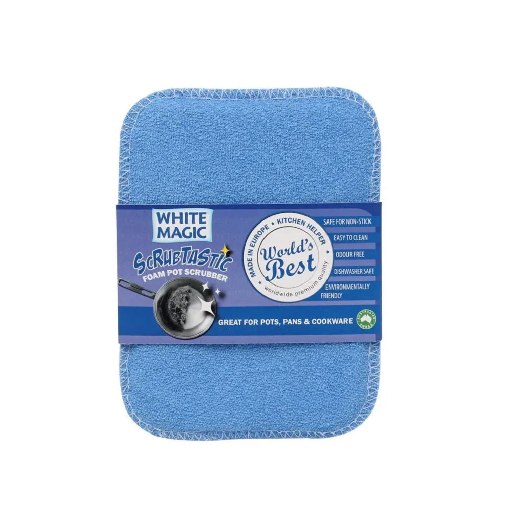 White Magic Scrubtastic Foam Scrubber - Assorted Colours